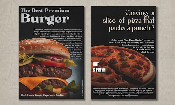 design creative 80s style retro vintage flyer or magazine ad