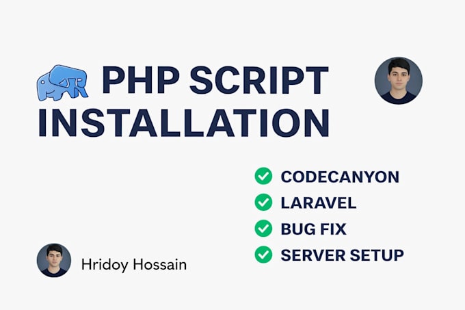install codecanyon PHP script, laravel website setup and fix errors on server