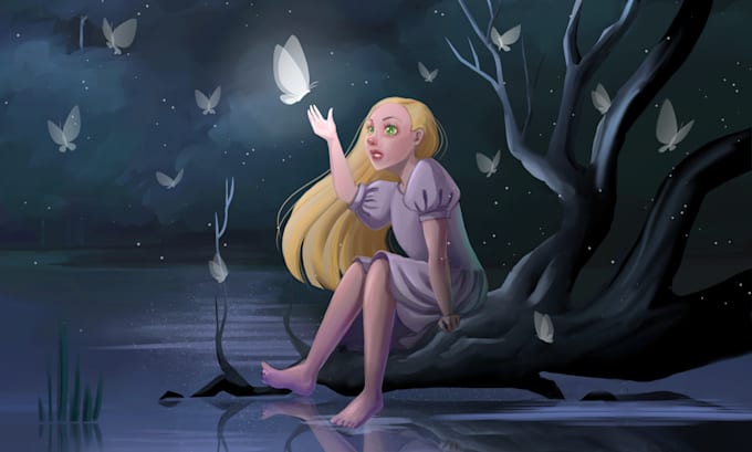 make illustration for children book, picture book, amazon kdp