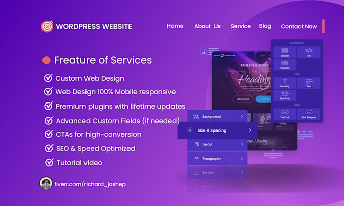 build responsive and incredible wordpress website with oxygen  builder