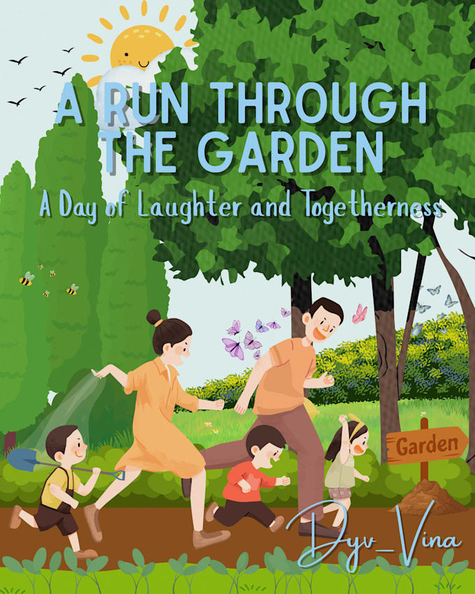 design a childrenbook cover in canva