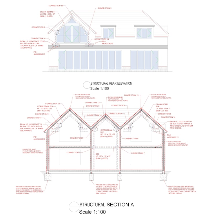 do architectural, structural drawing and calculation for UK