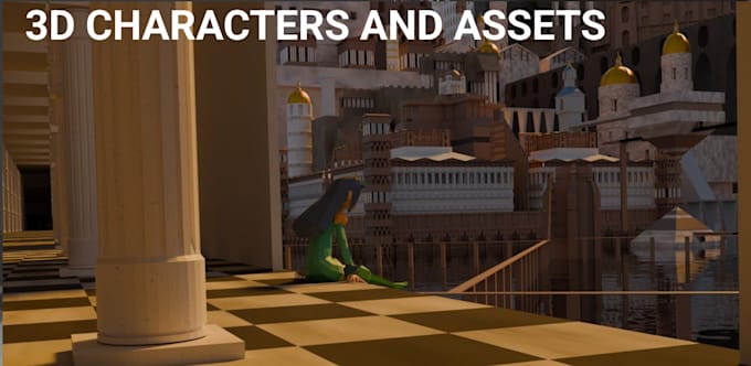 create stylised 3d characters or assets for you