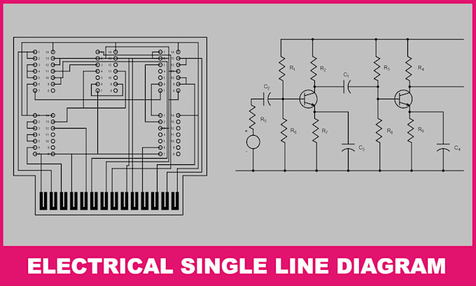 Redraw electrical drawing and single line diagram in autocad by