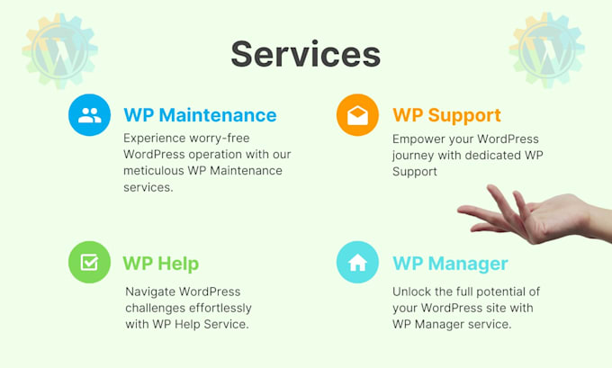 do wordpress website maintenance, wordpress help, wordpress support