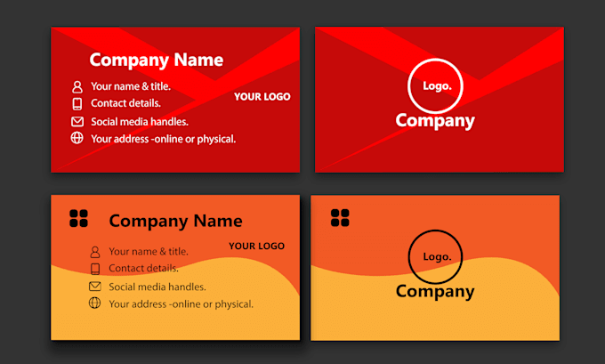 provide a professional business card for your business