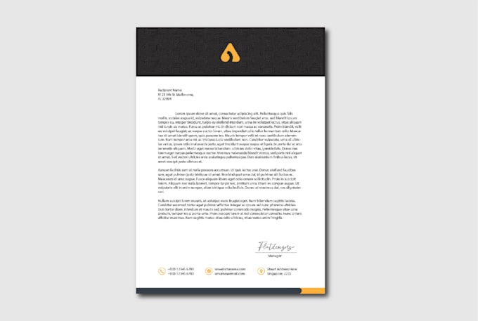 design letterhead in word format