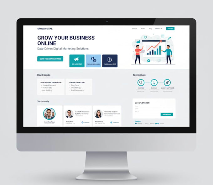 design and develop a professional wordpress website and blog