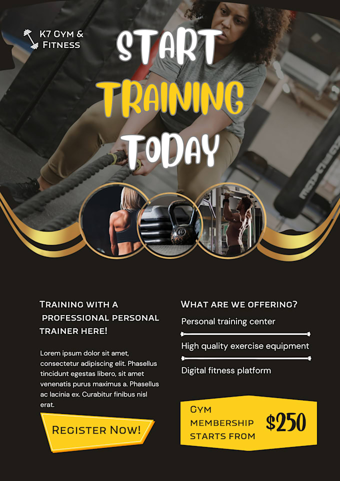 do minimalist decent flyer design