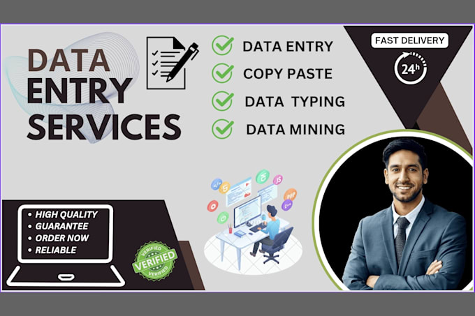do accurate data entry, copy paste, typing