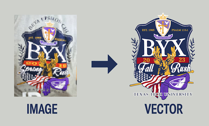 do convert anything to a high quality professional vector design