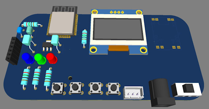 make you the schematic circuit and the pcb design