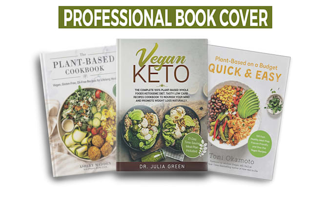 do cookbook cover, ebook cover and horror or thriller book cover