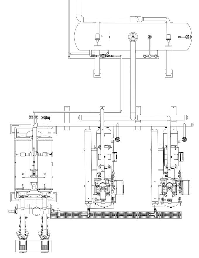 machine site plan drafting for industrial applied