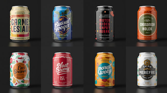 design modern product label and packaging label design