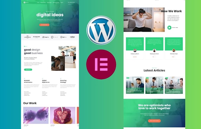 design or develop responsive wordpress website with elementor design