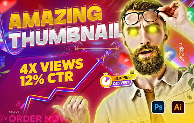 design a catchy youtube thumbnail