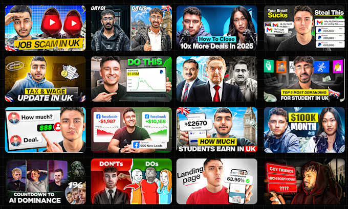 design amazing youtube thumbnail that attract viewers