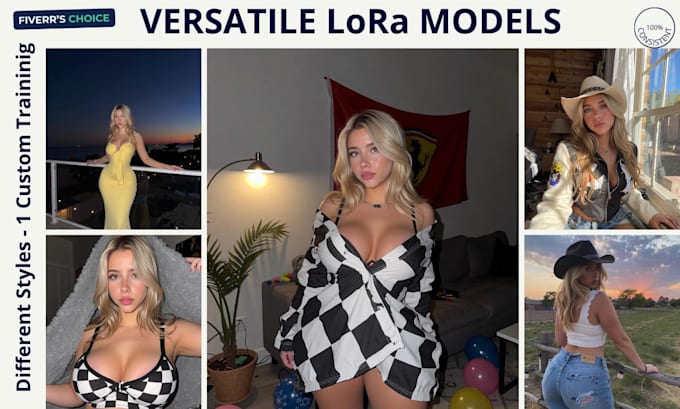 do realistic ai influencer ai model nsfw for ig fanvue onlyfans lora training