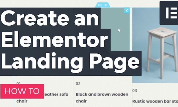 design, redesign wordpress landing page, elementor landing page in 24 hours