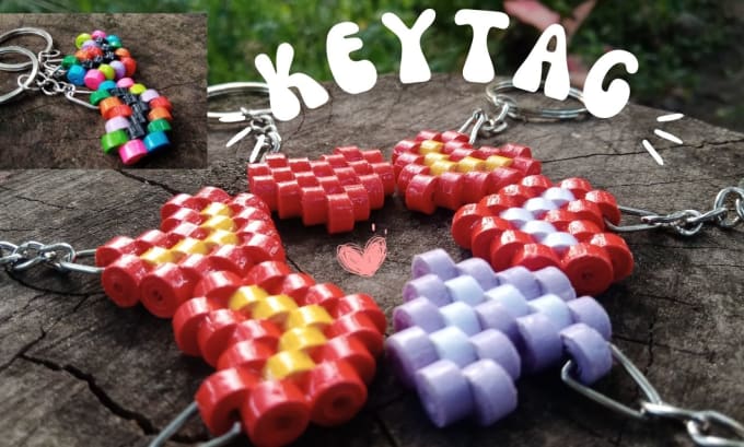 Key tag jewelry animals birthdaycard paper quilling by
