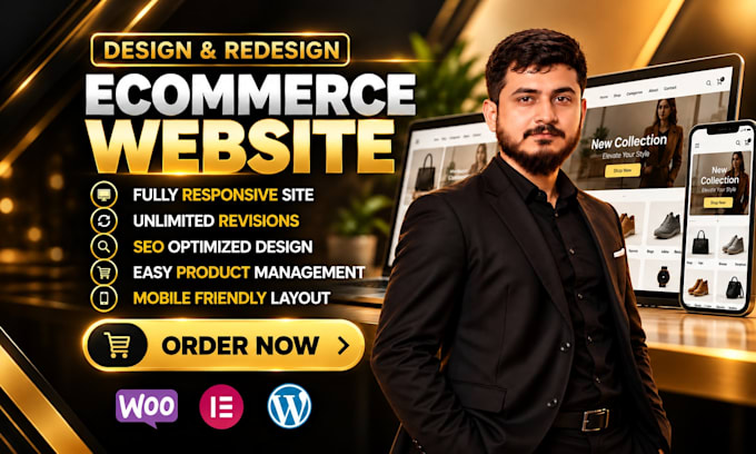 design premium woocommerce ecommerce website or online store