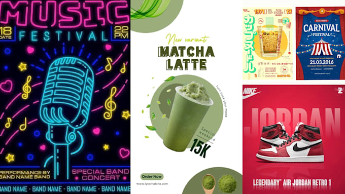 design a professional illustrated flyer and poster