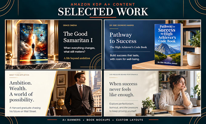 design professional amazon KDP a plus content for your book