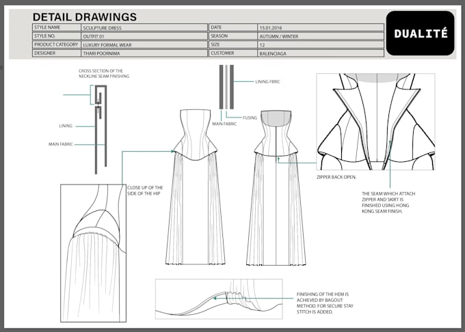 do professional factory ready fashion tech packs for you