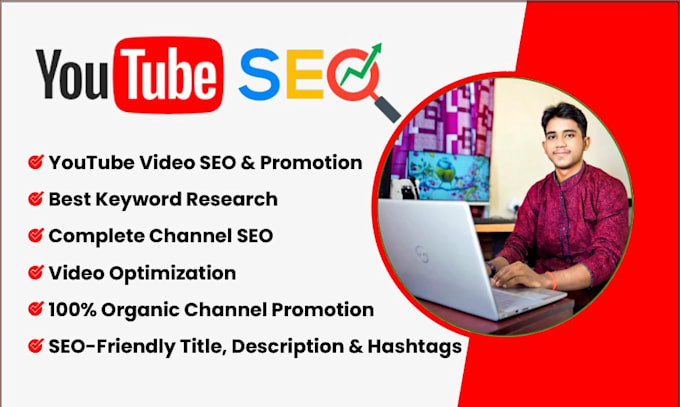 do youtube video seo or promotion with channel optimization for top ranking