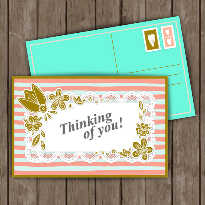 design amazon thank you card ,product insert card for you