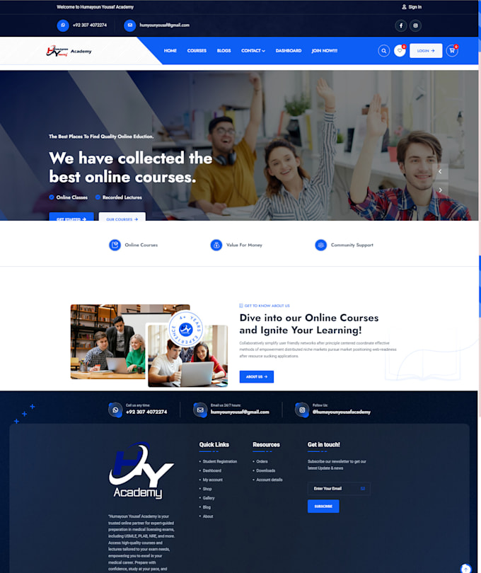 professionally develop your custom wordpress website