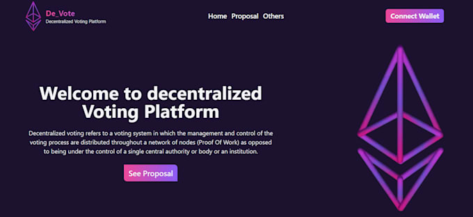 create custom web3 dapp, crypto website on  blockchain