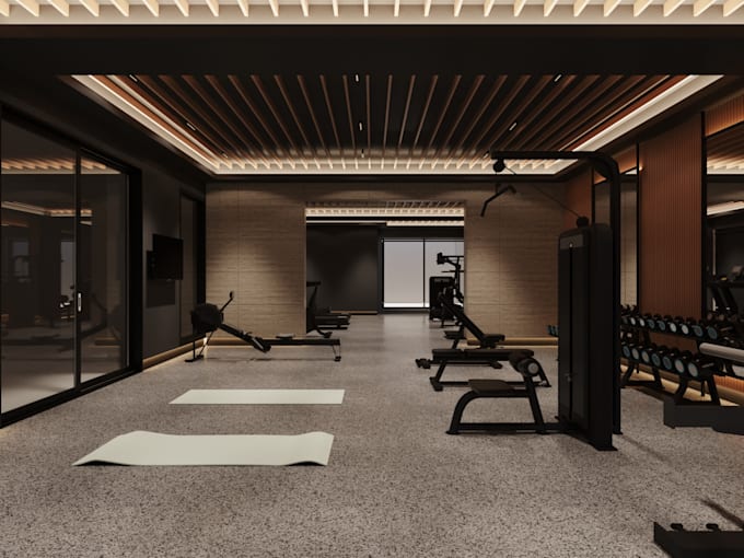 design and render your gym in 3d
