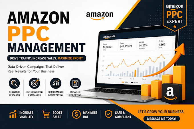 setup, optimize and manage amazon PPC advertising campaigns amazon ads