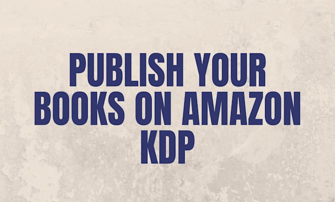 publish your book on amazon kindle