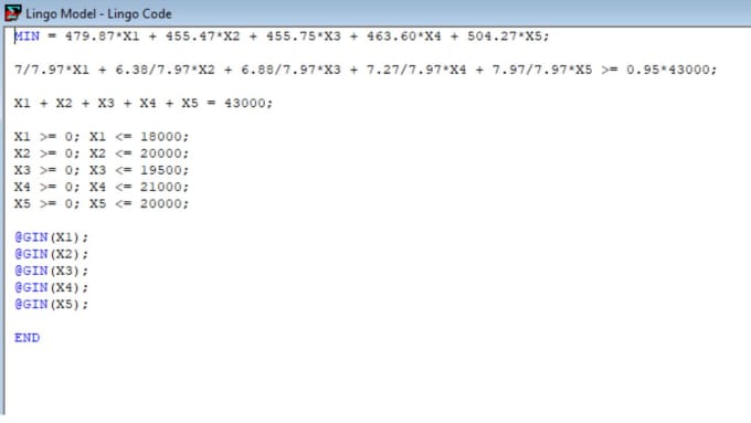 Solve linear programming and operation research using cplex, lingo ...