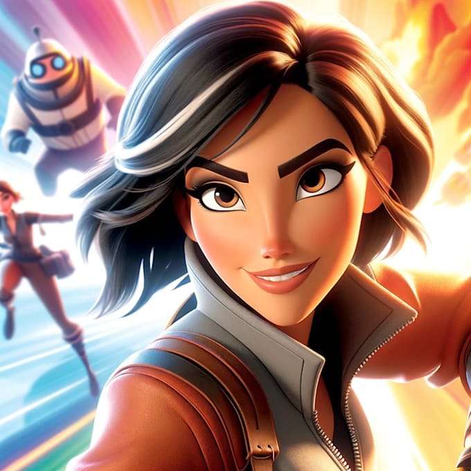 create pixar, disney, and dreamworks illustration any style with midjourney