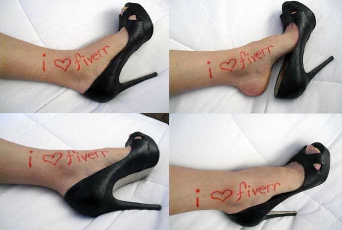 Write Anything On My Feet In High Heels By Bodytags Fiverr