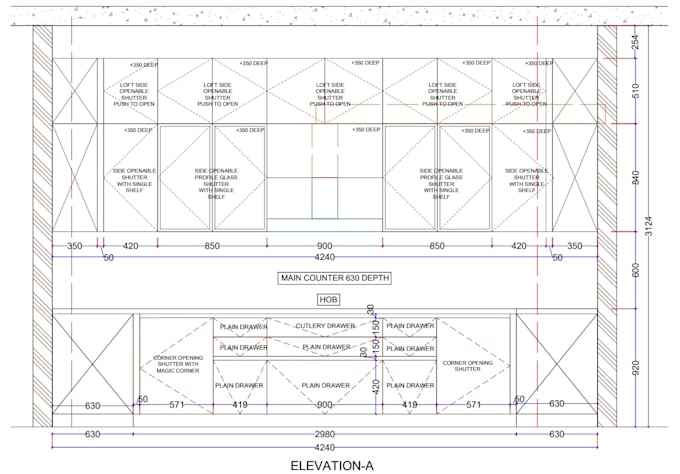 design detailed modular kitchen