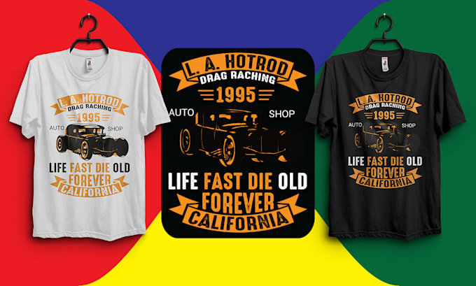 create trendy typography, retro vintage t shirt design