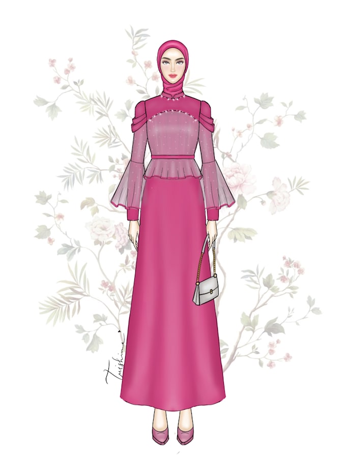 Design fashion illustration for you by Trisart | Fiverr
