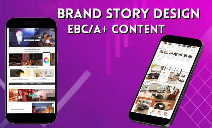 create attractive amazon brand story for amazon ebc design