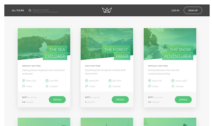 develop the backend of your app using nodejs, express, and mongodb
