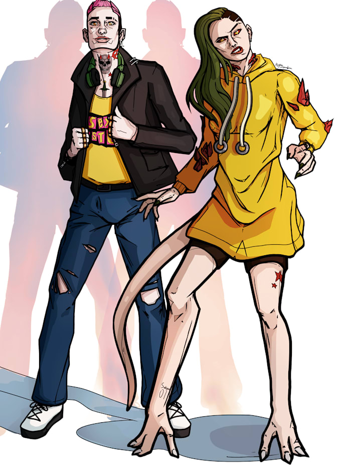 create art for characters, comics and digital portraits