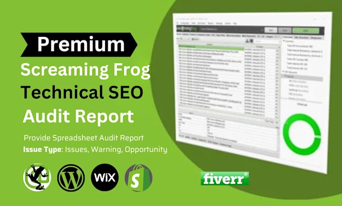 do website technical SEO audit by premium screaming frog