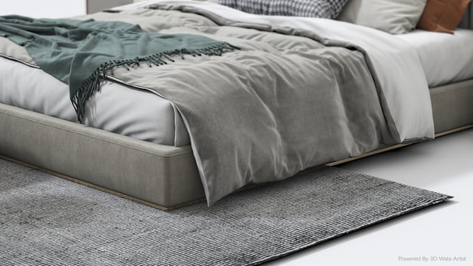 made bed 3d model