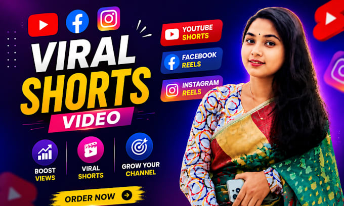create youtube, facebook, instagram viral shorts video