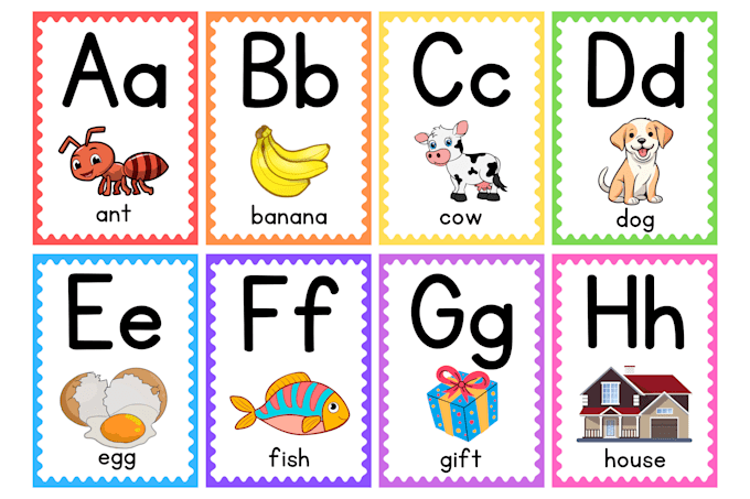 design printable flashcards for kids