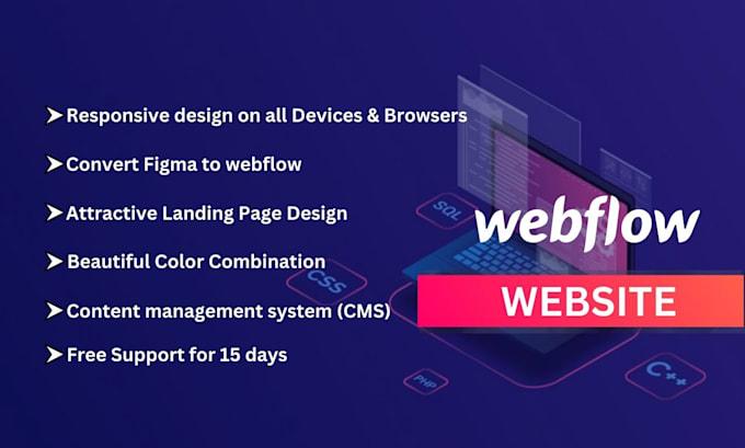 design, redesign, develop and fix webflow website, figma to webflow expert